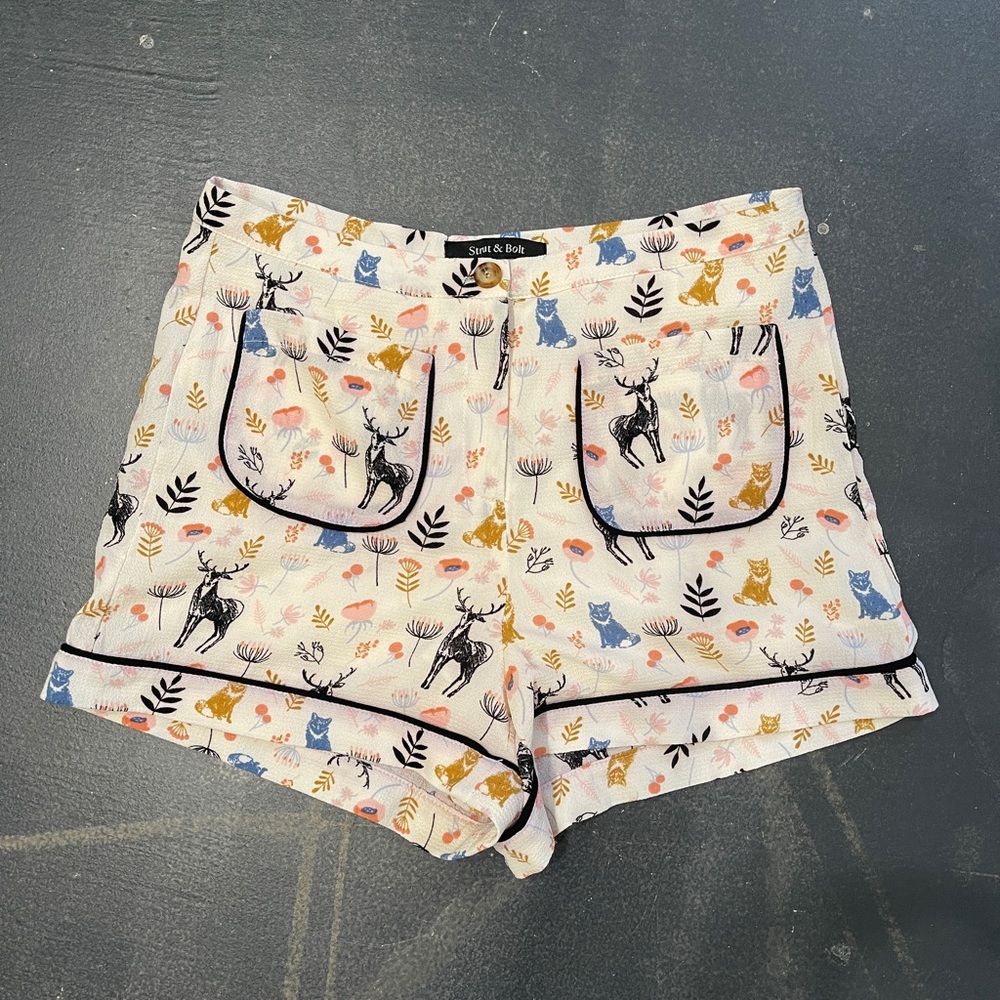 New! Deer, Fox, and Flower Short by Strut & Bolt